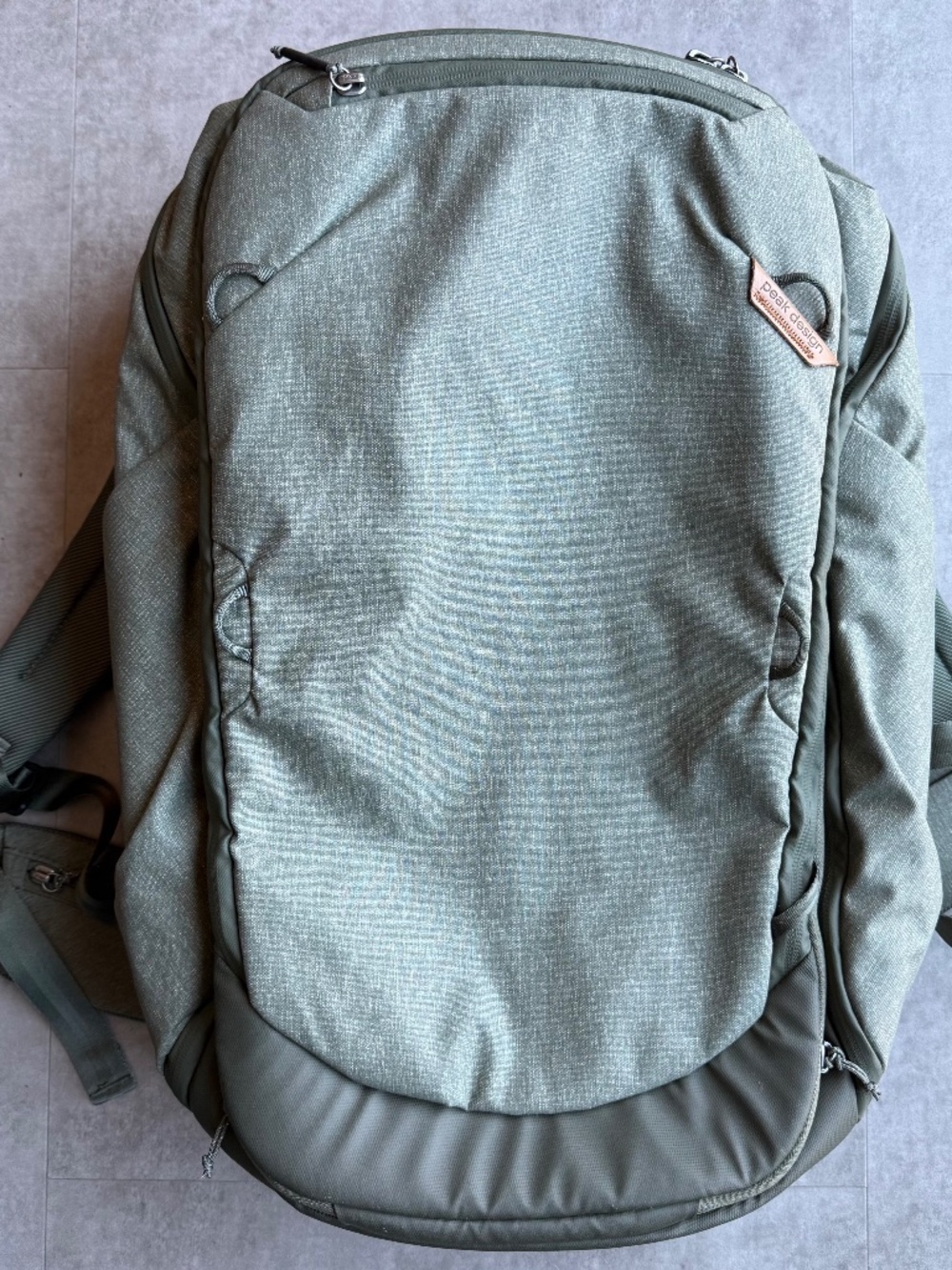Peak Design Travel Backpack (45L), Sage, nearly new